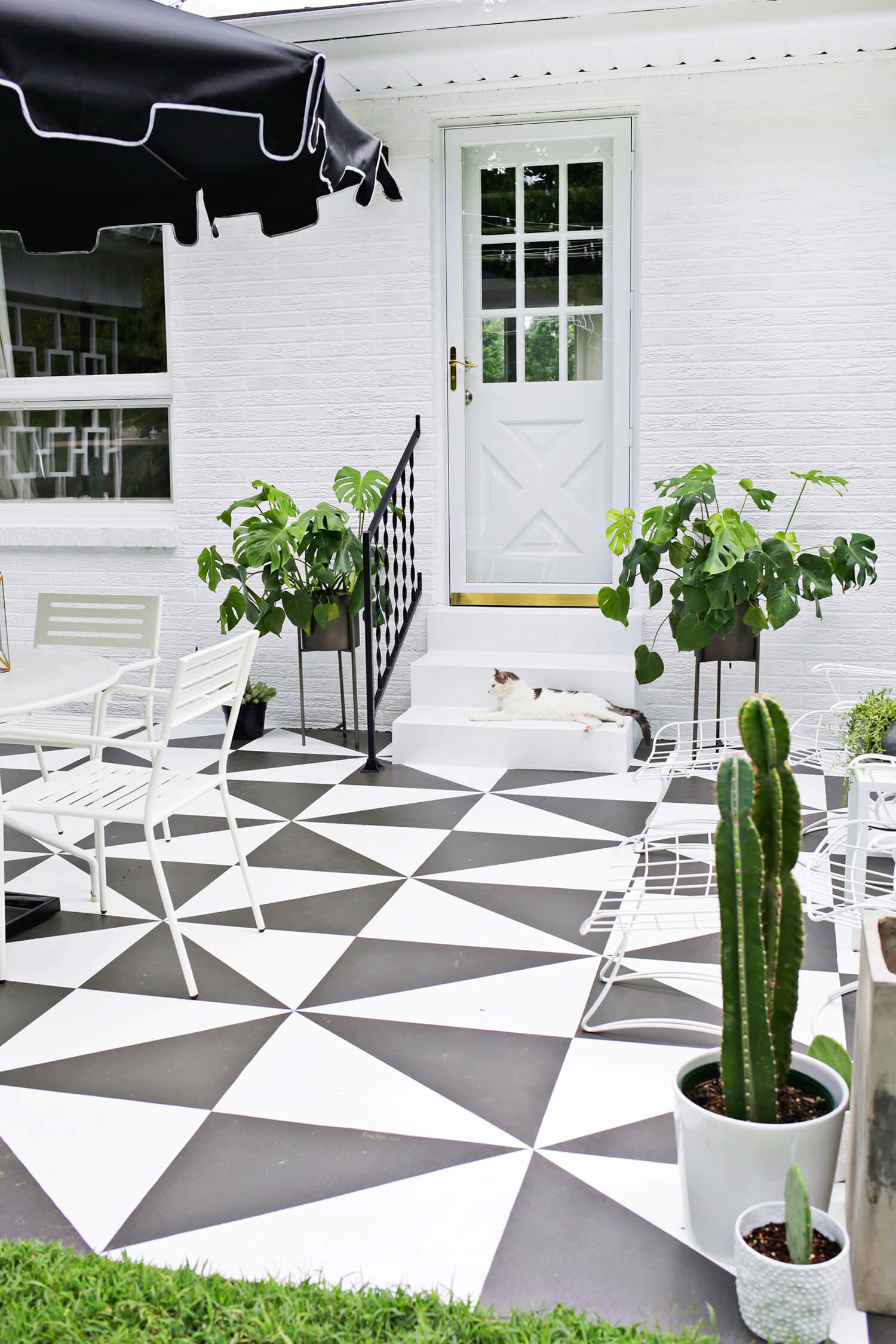 Painted Patio Tile Diy A Beautiful Mess