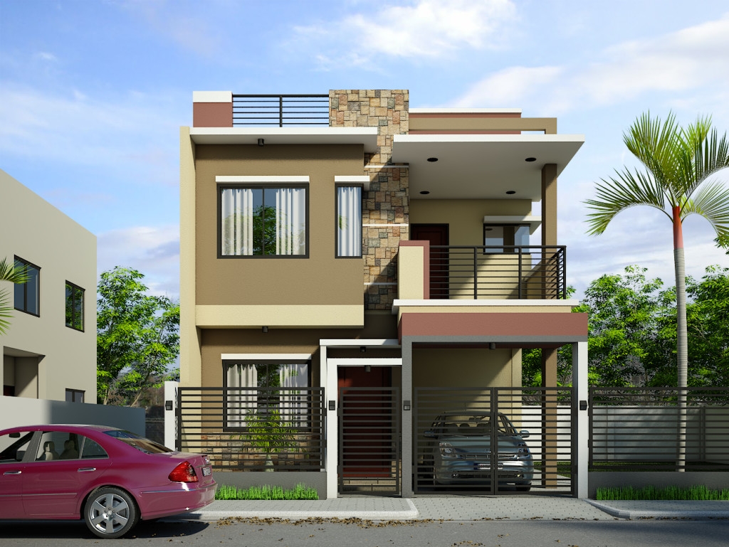 Captivating Ideas Two Storey Modern House Designs Two