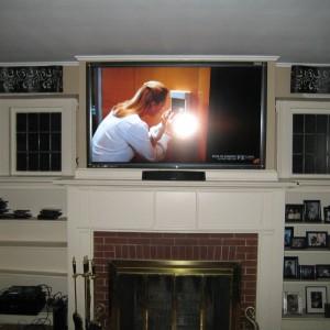 Fireplace Corner Mounting Tv Above Fireplace Design Ideas
