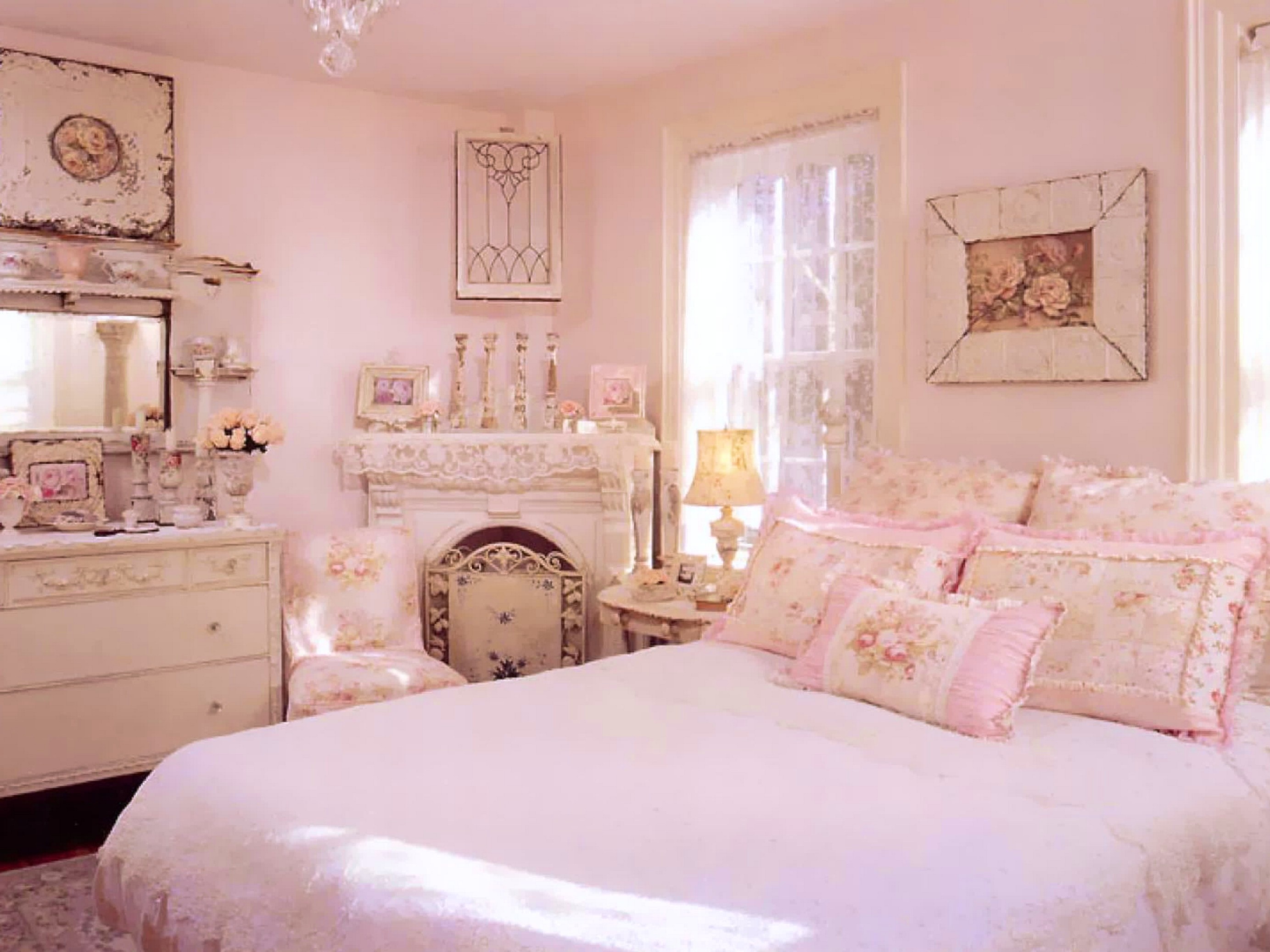 Impressive Design Shabby Chic Bedroom Interior Decorating