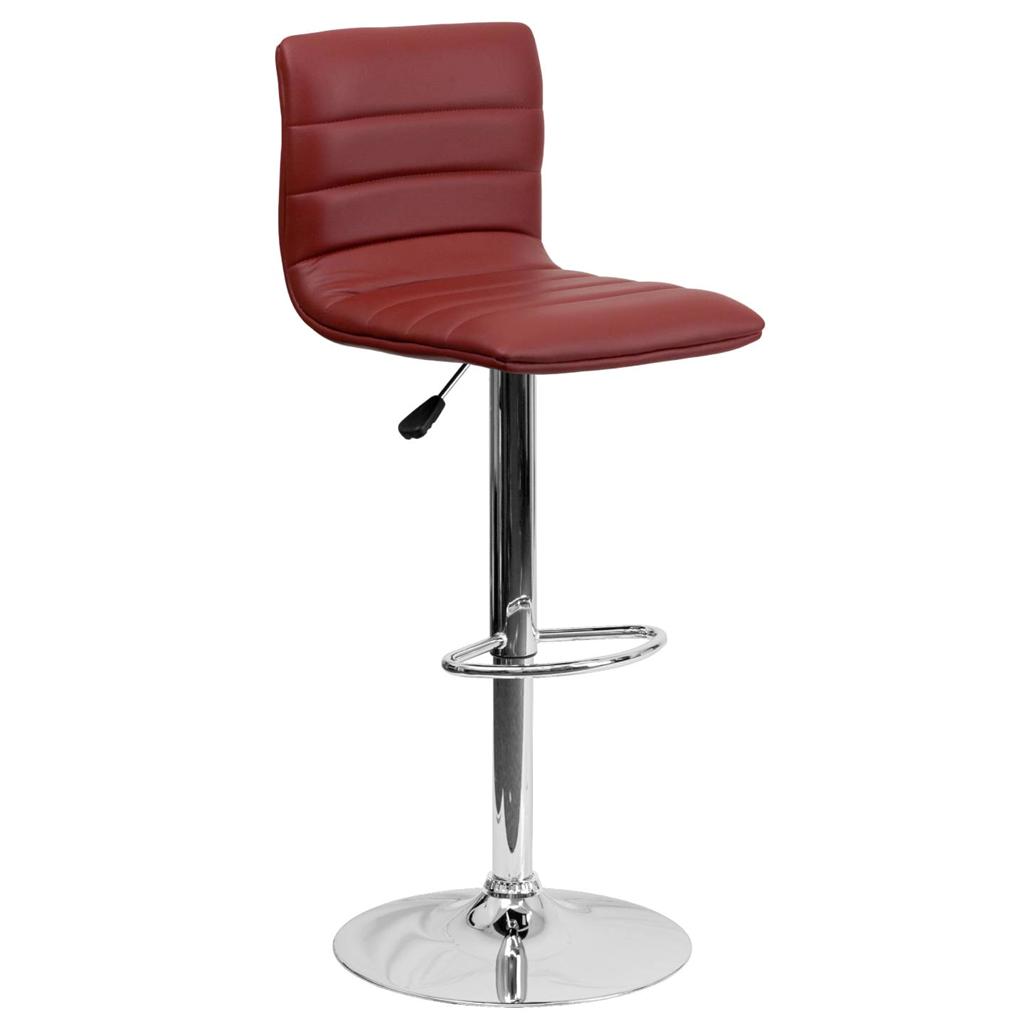Unique Modern Adjustable Height Metal Bar Stool Swivel