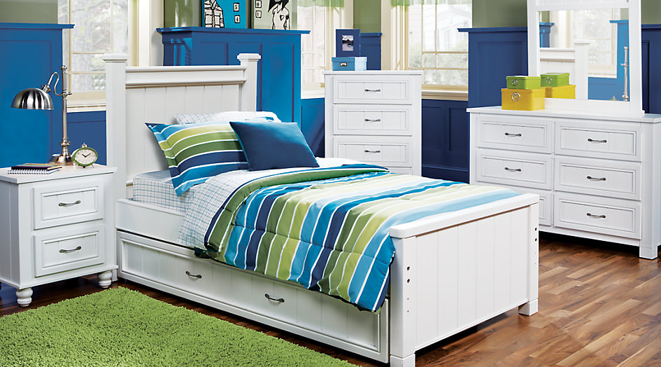 Cottage Colors White 5 Pc Full Panel Bedroom Bedroom