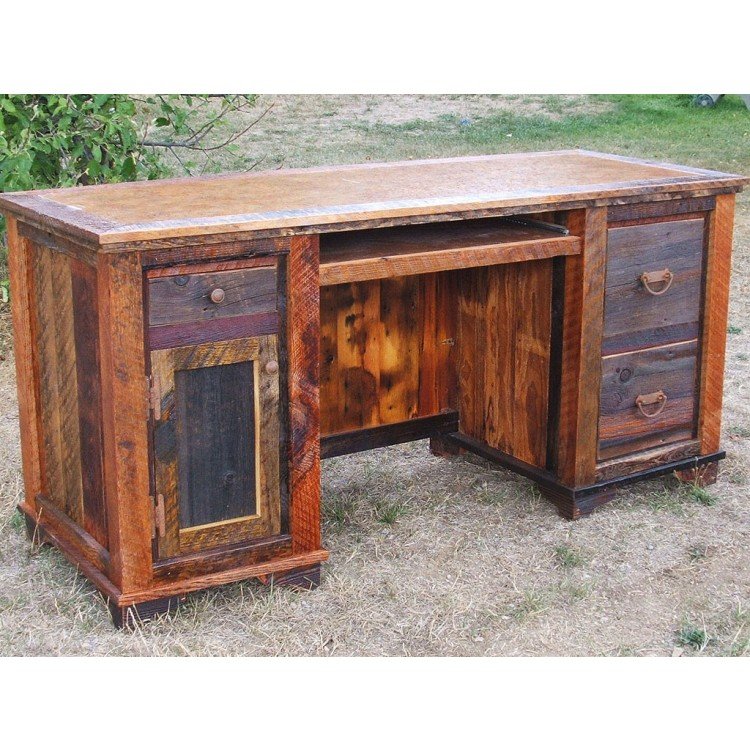 Country Roads Reclaimed Wood Computer Desk By Idaho Wood Shop