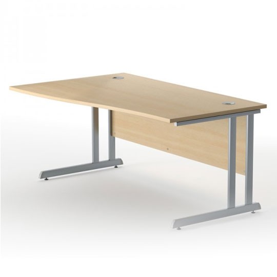 Optima C L H Wave Cantilever Desk By Narbutas