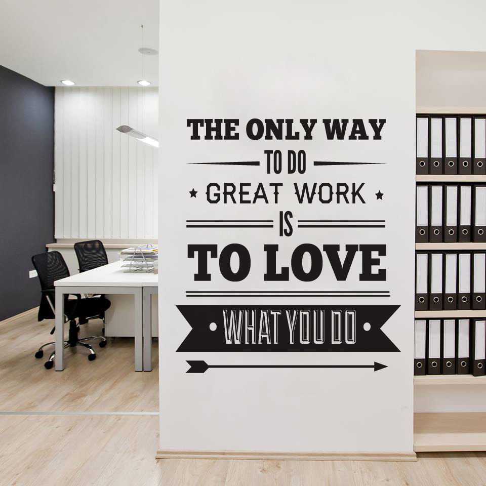 Office Decor Typography Inspirational Quote Wall