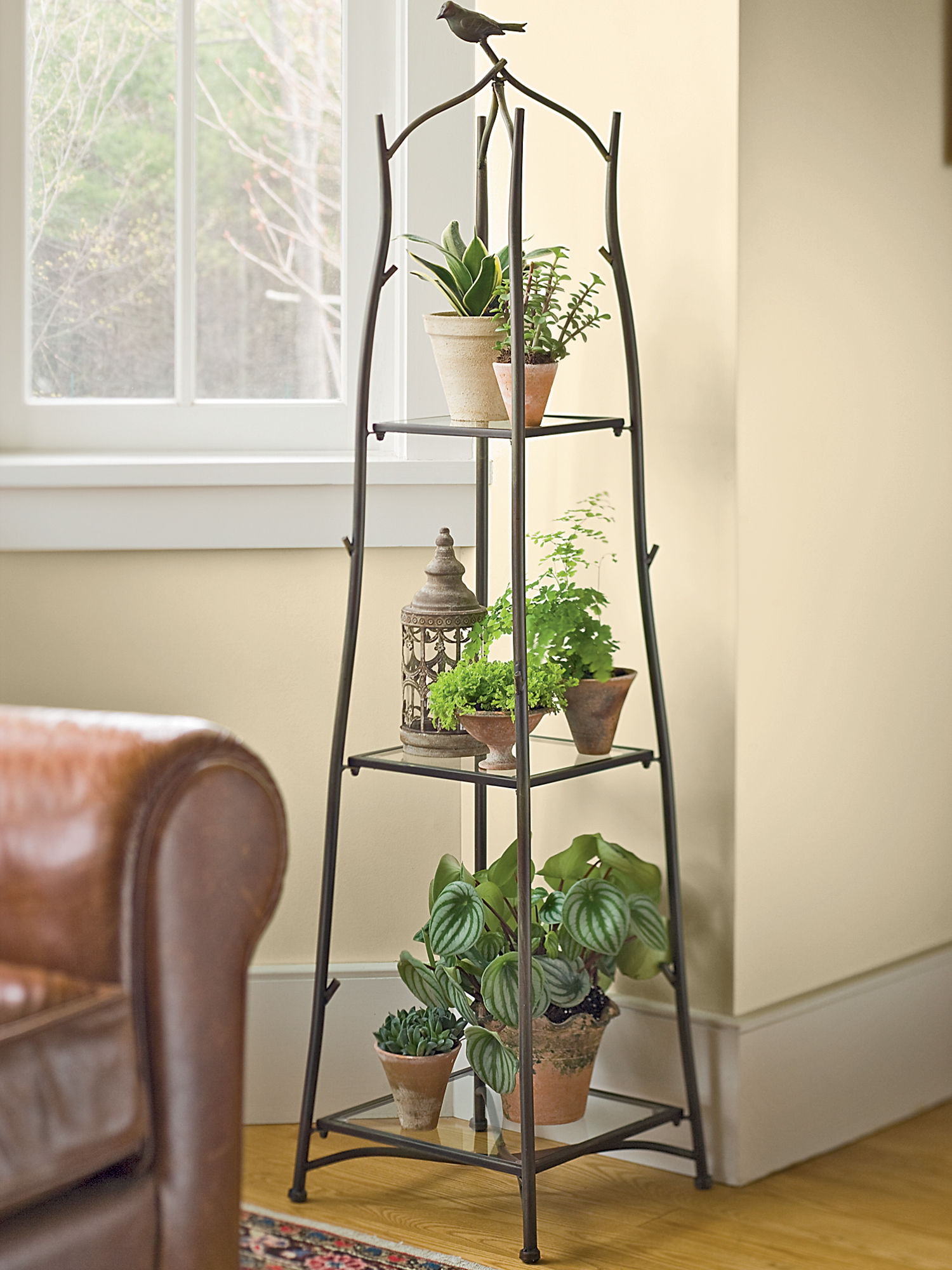 A Frame Plant Stand And Tray Set Ladder Plant Stand